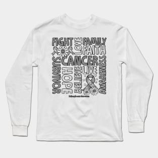 Schizophrenia Awareness - Fight love survivor ribbon Long Sleeve T-Shirt